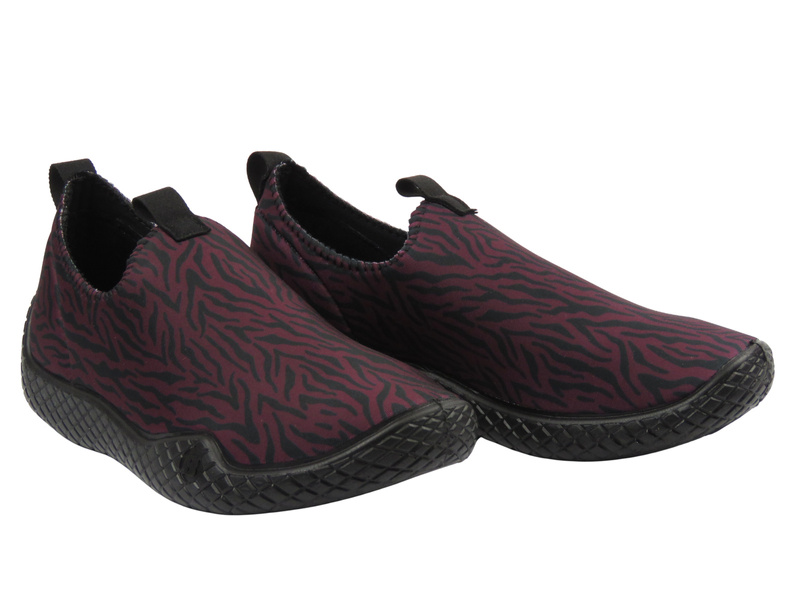 Sportowe kapcie damskie Befado 456D001, bordowe