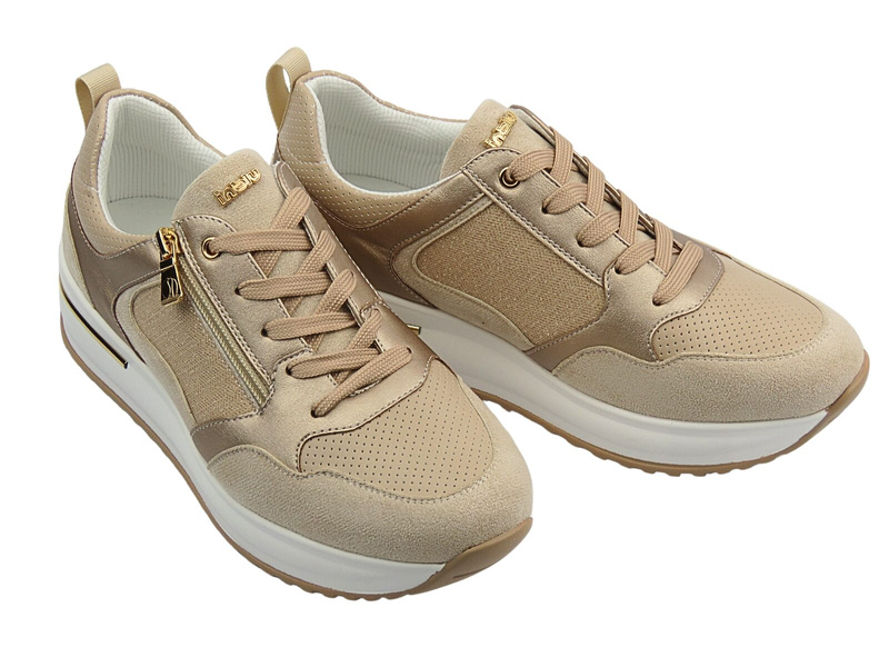 Sneakersy damskie na platformie różowe Inblu IN-420