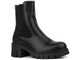 Botki damskie na traperowym obcasie - BIG STAR KK274492, czarne