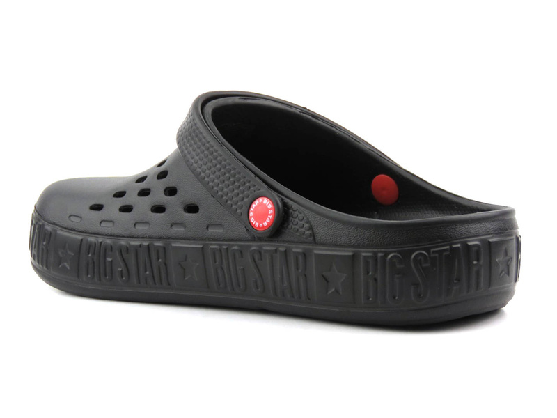 Piankowe klapki damskie, clogsy- BIG STAR II275001, czarne