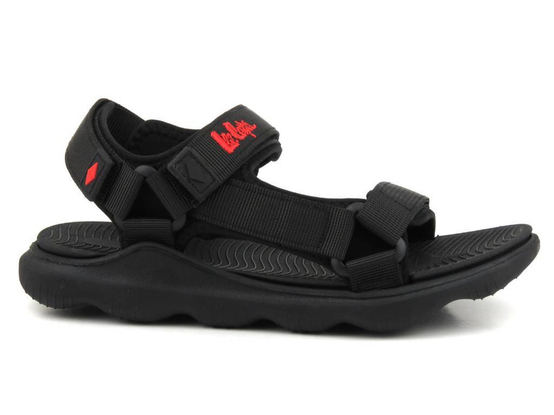 Sportowe sandały damskie na grubej podeszwie - Lee Cooper LCW-23-34-1692L, czarne