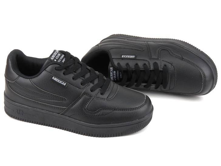 Buty młodzieżowe sportowe AMERICAN CLUB FH 57/23, czarny