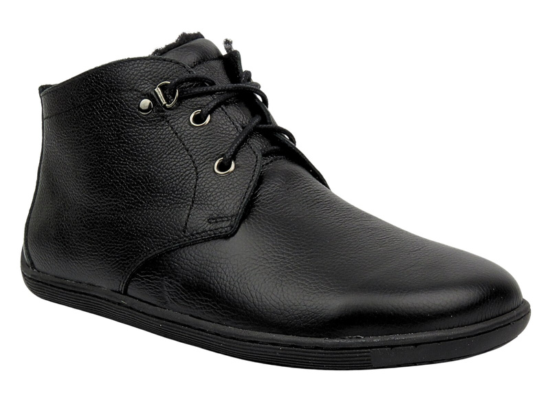 Barefoot botki minimalistyczne damskie czarne Helios Komfort 501P