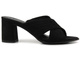 Klapki damskie na słupku - Marco Tozzi 27220, czarne