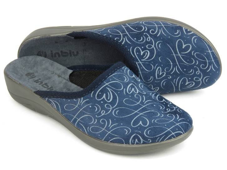 Kapcie damskie domowe Inblu LOVELY, granatowe