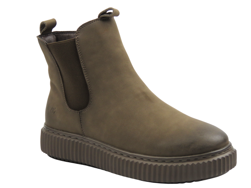 Skórzane botki damskie brąz Cambell 25-19340