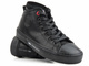 Ocieplane trampki damskie z elastycznym materiałem przy kostce - CROSS JEANS II2R4021, czarne