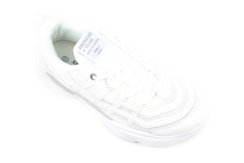 Buty sportowe damskie, adidasy American Club FH 30/22, białe