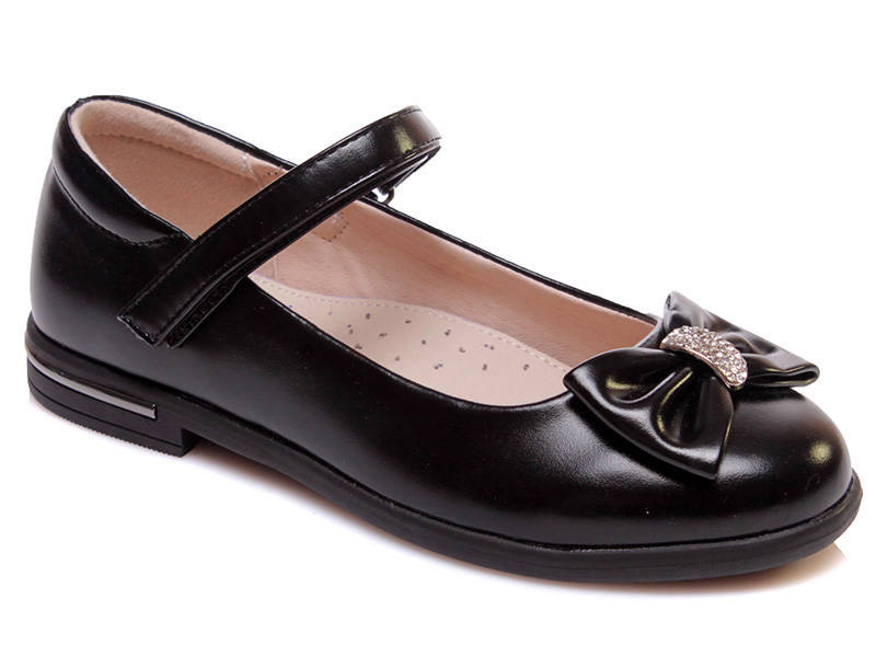 Balerinki dziecięce z zapięciem - WEESTEP R555954136, czarne