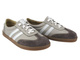 Damskie buty barefoot z naturalnej skóry Helios Komfort 469, szary