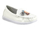 Mokasyny damskie skórzane - Evento 23PB08-5372, białe