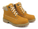 Trzewiki Męskie Z Wełną - HELIOS Komfort 822 Żółte - Na Zamek