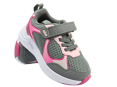 Buty Sportowe Dziewczęce BEFADO 516Y172 Szare Na Rzep