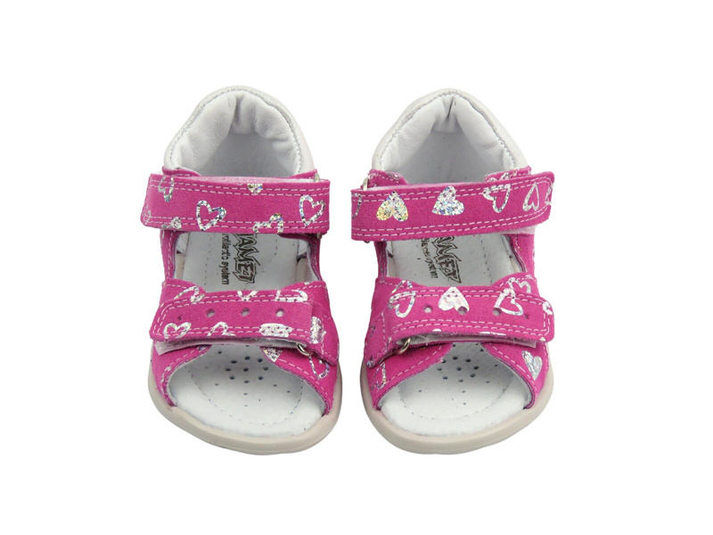 Sandały dziecięce na rzepy ciemnoróżowe Jamet 191