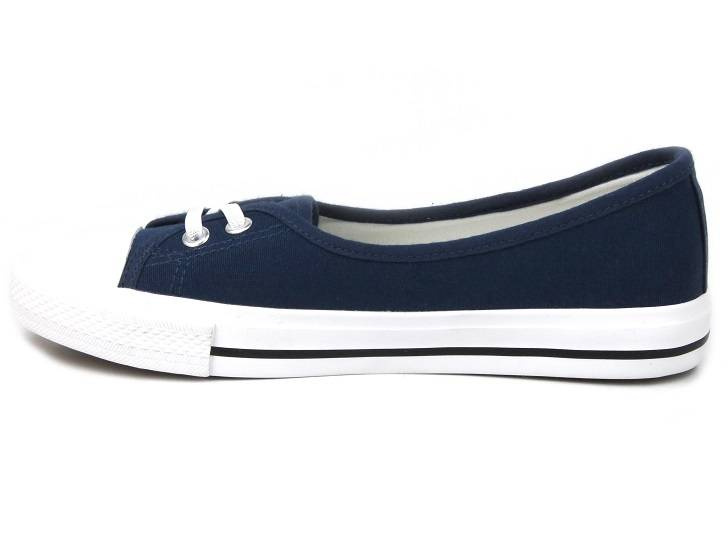 Trampki damskie a la balerinki - Lee Cooper LCW-23-31-1789L, granatowe