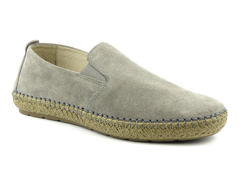 Espadryle męskie na lato - Venezia 321527, szare