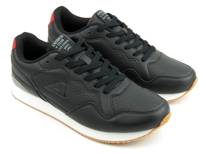 Buty męskie sportowe - American Club FH21/22, czarne