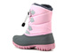 Śniegowce dziecięce ze ściągaczem - LEE COOPER LCJ-21-44-0518K, różowe z szarością
