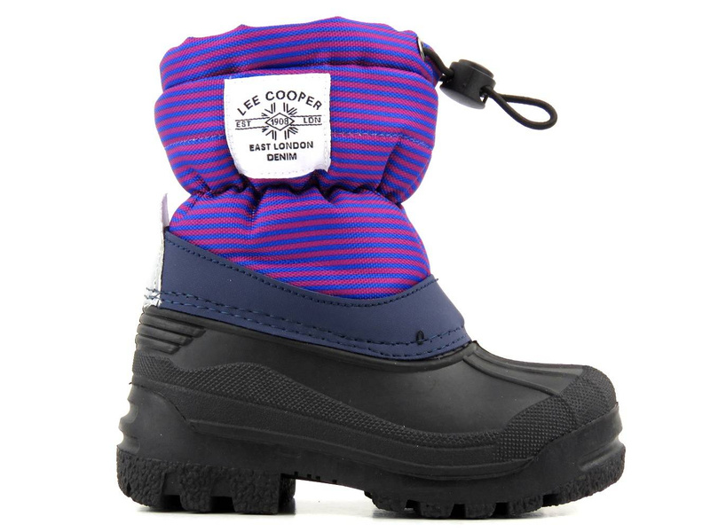 Śniegowce dziecięce z kożuszkiem - LEE COOPER LCJ-21-44-0526K, fioletowe