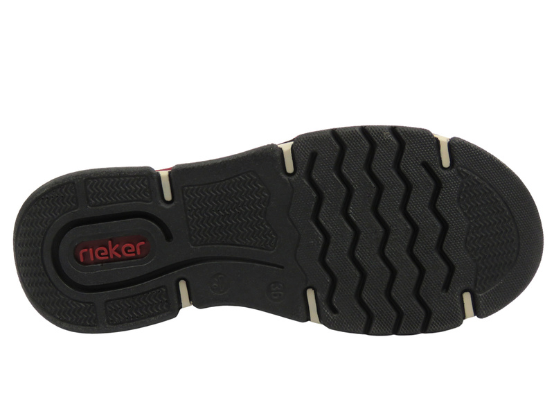 Botki damskie Rieker 45973-36, bordowe