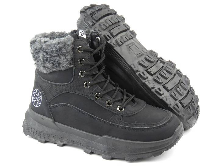 Śniegowce, buty damskie zimowe na platformie - LEE COOPER LCJ-22-44-1362L, czarne