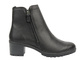 Ocieplane Botki Damskie - Comfortabel 960352-01 Czarne Na Zamek