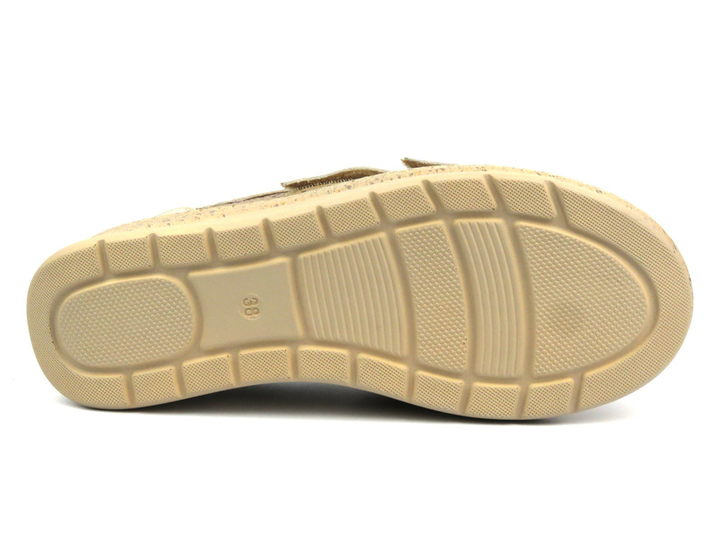 Wygodne półbuty damskie - Axel 9299, beżowe