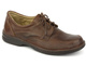 Skórzane półbuty męskie polskiego producenta - Helios Komfort 870, brązowe
