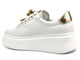 Sportowe buty damskie na platformie - CheBello 4292, białe