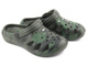 Klapki dziecięce clogsy - Axim 3805, zielone moro