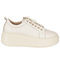 Sneakersy damskie na platformie - Syrena P-246A, beżowe