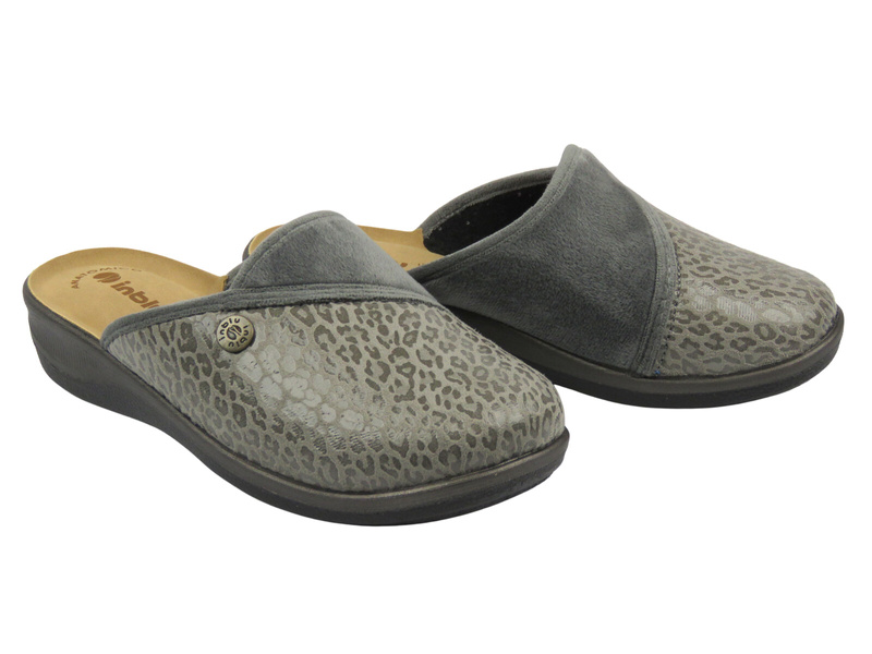 Kapcie damskie domowe Inblu OD-10, szary