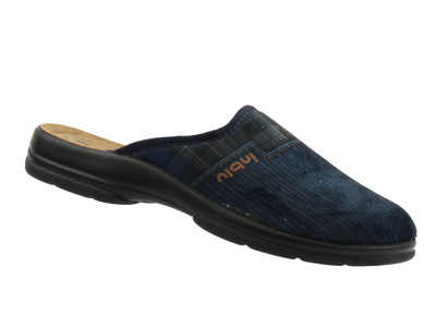 Komfortowe kapcie męskie granatowe Inblu John
