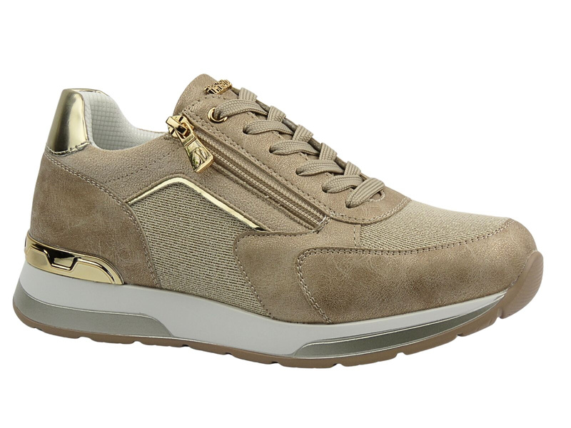 Sneakersy damskie beżowe INBLU IN-417