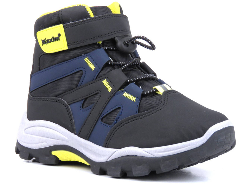Trzewiki, buty sportowe zimowe dla chłopca - AXIM 23017, czarne