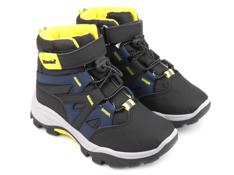 Trzewiki, buty sportowe zimowe dla chłopca - AXIM 23017, czarne