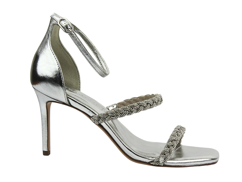 Eleganckie sandały damskie na szpilce - Tamaris 1-28035-42, srebrne