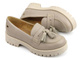 Beżowe półbuty, loafersy damskie Maciejka 05497