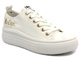 Trampki damskie na platformie - Lee Cooper LCW-24-44-2462L, białe