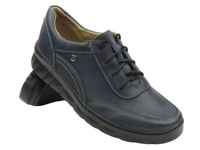 Lekkie i wygodne sneakersy damskie - Helios Komfort 360, granatowe