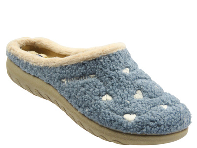 Kapcie damskie wsuwane INBLU ET-33 Niebieskie