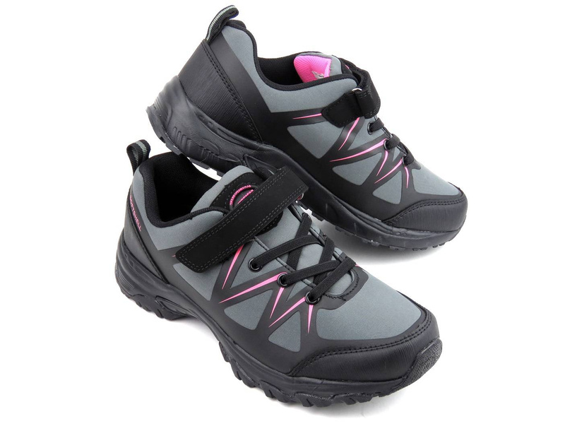 Trekkingi damskie / młodzieżowe - AMERICAN CLUB Soft Shell WT93/22, szare