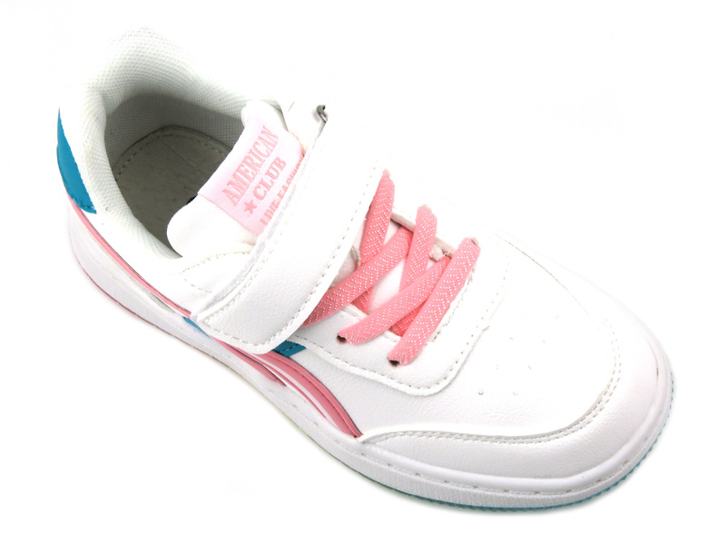 Sneakersy, trampki dziecięce sportowe - American Club XD71/23, białe