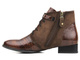Oryginalne botki damskie na niskim obcasie - MACIEJKA 5743A-02, brązowe