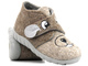 Ciepłe kapcie, buty dziecięce z pieskiem - BEFADO 526P119, brązowe
