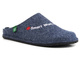 Filcowe kapcie męskie z napisem #Smart Worker - BRINKMANN 220018-05, niebieskie