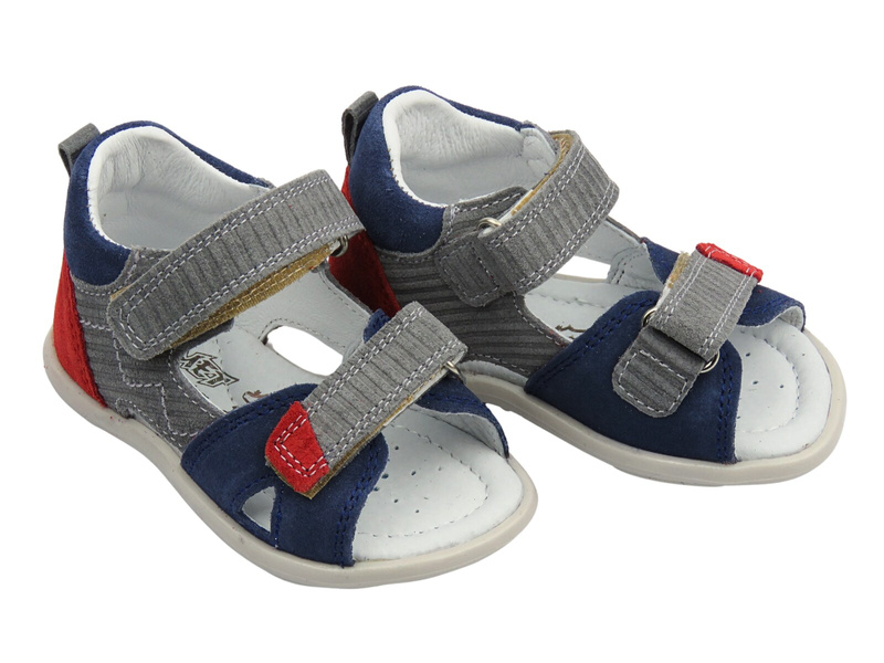 Sandały dziecięce na rzepy granatowe Jamet 1112
