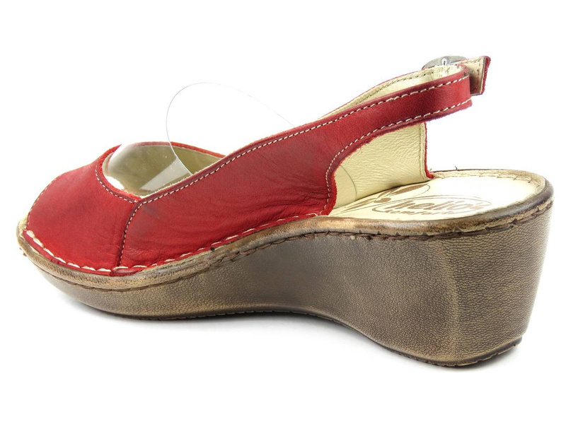 Sandały damskie HELIOS 212, czerwone