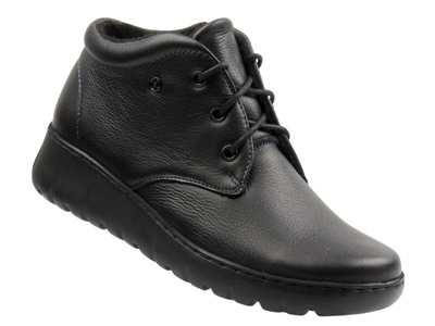 Botki damskie polskiej marki czarne Helios Komfort 793