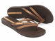 Japonki damskie basenowe - Ipanema 82067, brązowe
